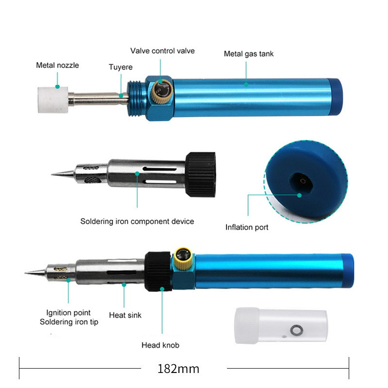 1300°C dujinis degiklis butano rašiklis, rašiklio formos litavimo įrankiai, nešiojamasis lituoklis, rašiklis Daugiafunkcis belaidis suvirinimas lituoklis