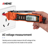 ANENG A3002 Ψηφιακό πολυμετρικό στυλό τύπου 4000 μετράει με αντίσταση τάσης μη επαφής AC/DC Εργαλείο ελέγχου συνέχειας διόδου