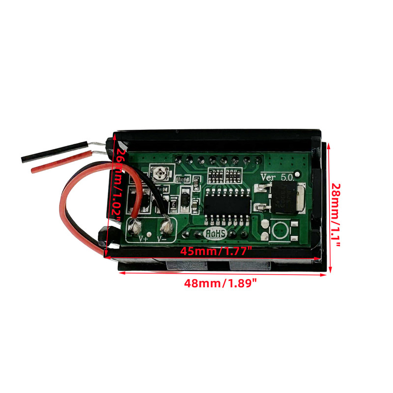 Indikator napunjenosti akumulatora automobila 12V 24V 36V 48V 60V 72V Mjerač kapaciteta litijske baterije Tester Zaslon LED Tester Voltmetar