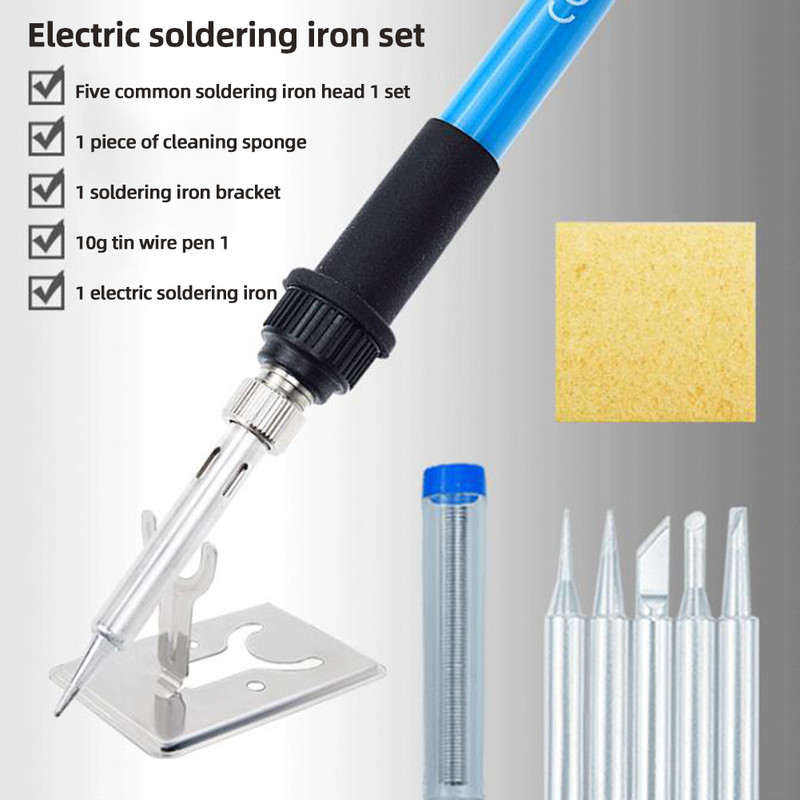 9 az 1-ben professzionális forrasztópáka, 60 W-os hegesztőforrasztó-feldolgozó állomás kerámia fűtőelem Plug and Play hegesztéshez és javításhoz