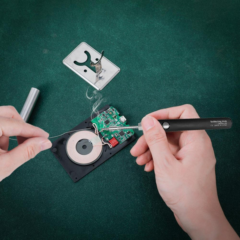 Vezeték nélküli hegesztőeszköz automatikus alvó üzemmód barkácsolás akkumulátoros hegesztő forrasztópáka Újratölthető 5V 8W elektromos hegesztő forrasztópáka