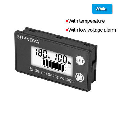 Aku mahu indikaator DC voltmeeter DC 8V-100V pliihape liitium LiFePO4 aku tester võimsuse näidik 12V 24V 48V