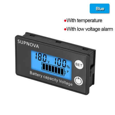 Aku mahu indikaator DC voltmeeter DC 8V-100V pliihape liitium LiFePO4 aku tester võimsuse näidik 12V 24V 48V
