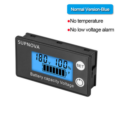 Aku mahu indikaator DC voltmeeter DC 8V-100V pliihape liitium LiFePO4 aku tester võimsuse näidik 12V 24V 48V