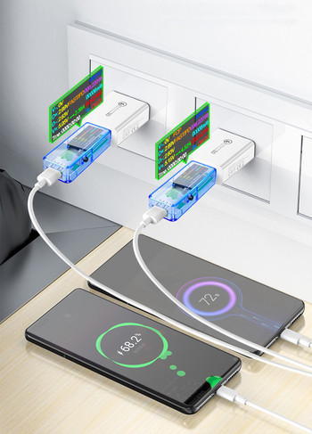 15 в 1 USB 3.1 тестер DC Power Meter Цифров волтметър Voltimetro Volt Meter Power Bank Wattmeter Voltage Doctor Detector