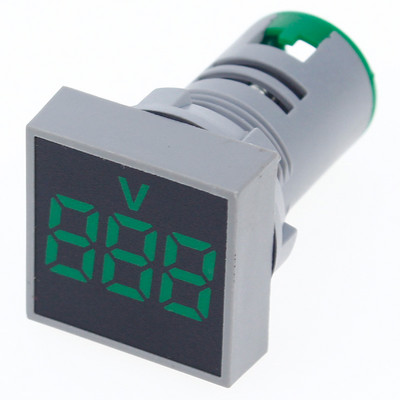 22mm AC 60-500V Voltméter négyzet alakú paneles LED digitális feszültségmérő jelzőlámpa