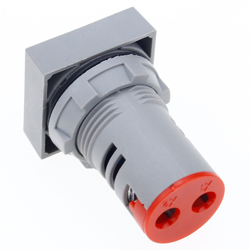 22 mm kintamosios srovės 60–500 V voltmetro kvadratinio skydelio LED skaitmeninio įtampos matuoklio indikatoriaus lemputė