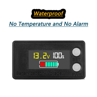 Akumulatora ietilpības indikators DC 8V-100V Svina skābe Lithium LiFePO4 Auto Motocikla Voltmetrs Sprieguma mērītājs 12V 24V 48V 72V