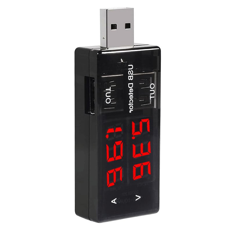 KWS-10VA Δοκιμαστής ανιχνευτή φόρτισης τάσης ρεύματος διπλής USB μπαταρίας Βολτόμετρο ανθεκτικό αμπερόμετρο φορτιστή