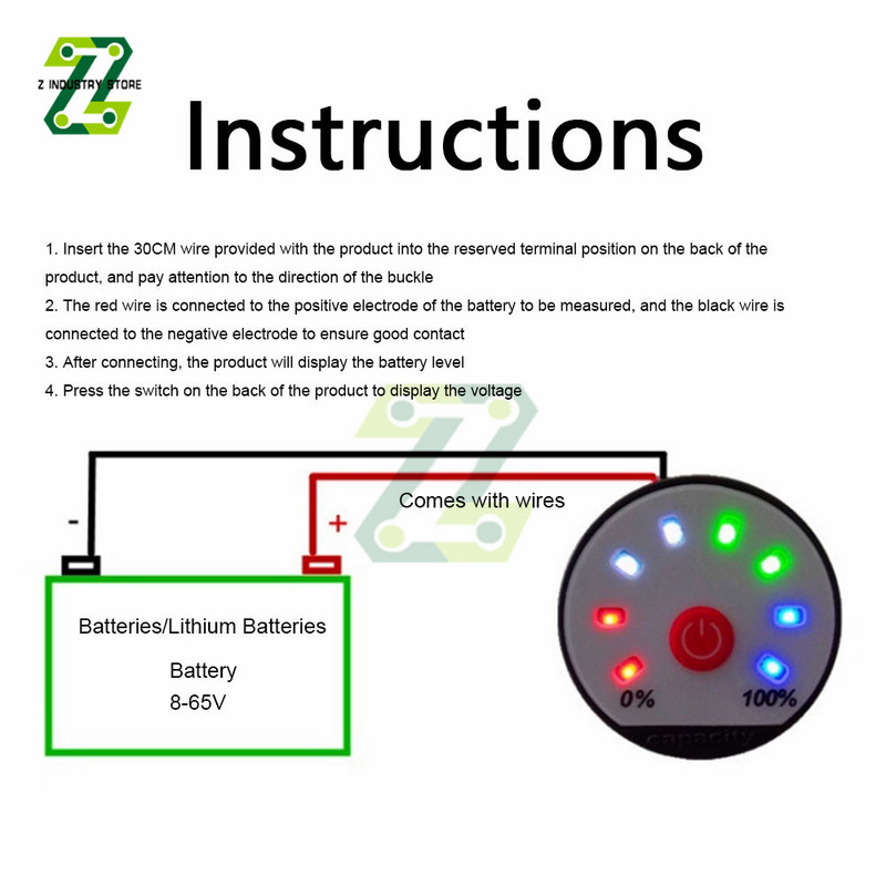 4,2 V 7,4 V 12 V 16,8 V 22 V 24 V 36 V ličio baterijos talpos indikatorius 1S 2S 3S 5S 10S galios lygio matuoklis LED ekranas ličio jonų testeris