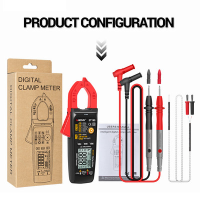 ANENG ST190 klambrimõõtur 6000 loeb tõelist RMS-i digitaalne professionaalne multimeeter vahelduvvoolu klambritester meetrit voltmeetri automaatne ulatus