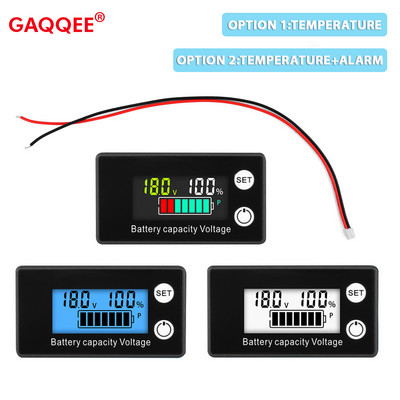 6133A DC8-100V Indicator de capacitate baterie LCD Contor de electricitate digital plumb-acid LiFe PO4 Tester de tensiune pentru motociclete