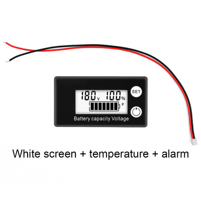 6133A DC8-100V akumulatora jaudas indikators LCD digitālais elektrības mērītājs svina-skābes litija LiFe PO4 automašīnu motociklu sprieguma testeris
