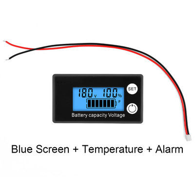6133A DC8-100V akumulatora jaudas indikators LCD digitālais elektrības mērītājs svina-skābes litija LiFe PO4 automašīnu motociklu sprieguma testeris