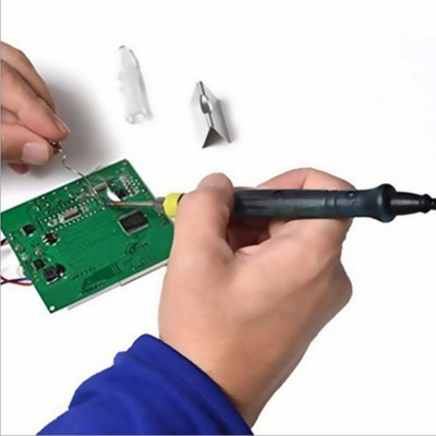 5V 8W Преносим USB електрически поялник Нагряващ молив ABS Неръждаема стомана Заваряване BGA Ремонтен комплект USB поялник с калаена тел
