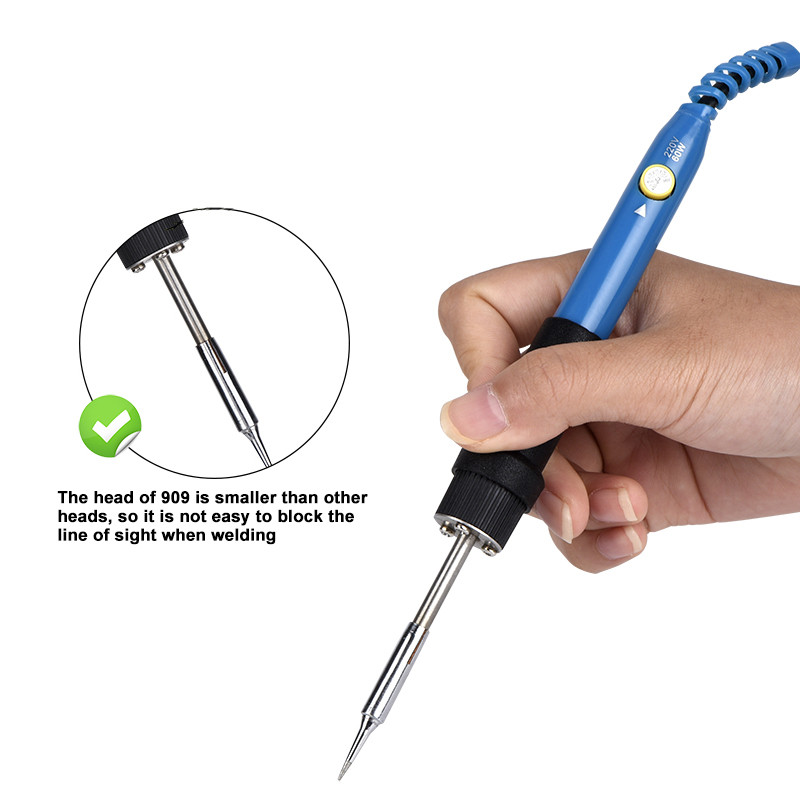 Reguleeritava temperatuuriga elektriline jootekolb 220V 110V 60W keevitusjoodise ümbertöötlemisjaam kuumutuspliiatsiotsikute parandustööriist