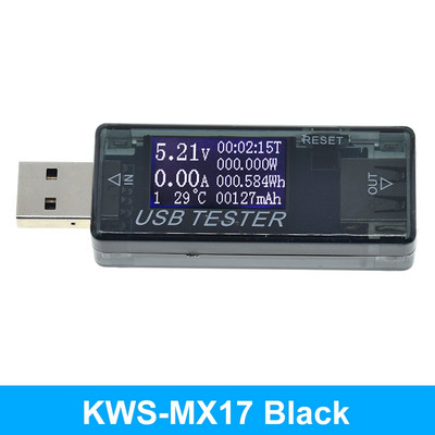 8 in1 QC2.0 QC3.0 4-30V 5A Voltmérő Ampermérő Elektromos energia Tápegység kapacitás Feszültség Árammérő USB Tesztelő Monitor
