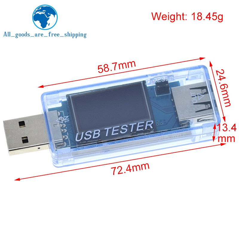 8 in1 QC2.0 QC3.0 4-30V 5A voltmeeter Ampermeeter Elektrienergia Toiteallika võimsus Pinge Voolumõõtur USB Tester Monitor