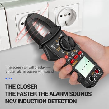 ANENG ST180 Digital Clamp Multimeter Meter 6000 Counts Професионален True RMS AC/DC напрежение Тестер за ток Hz Капацитивност Ом