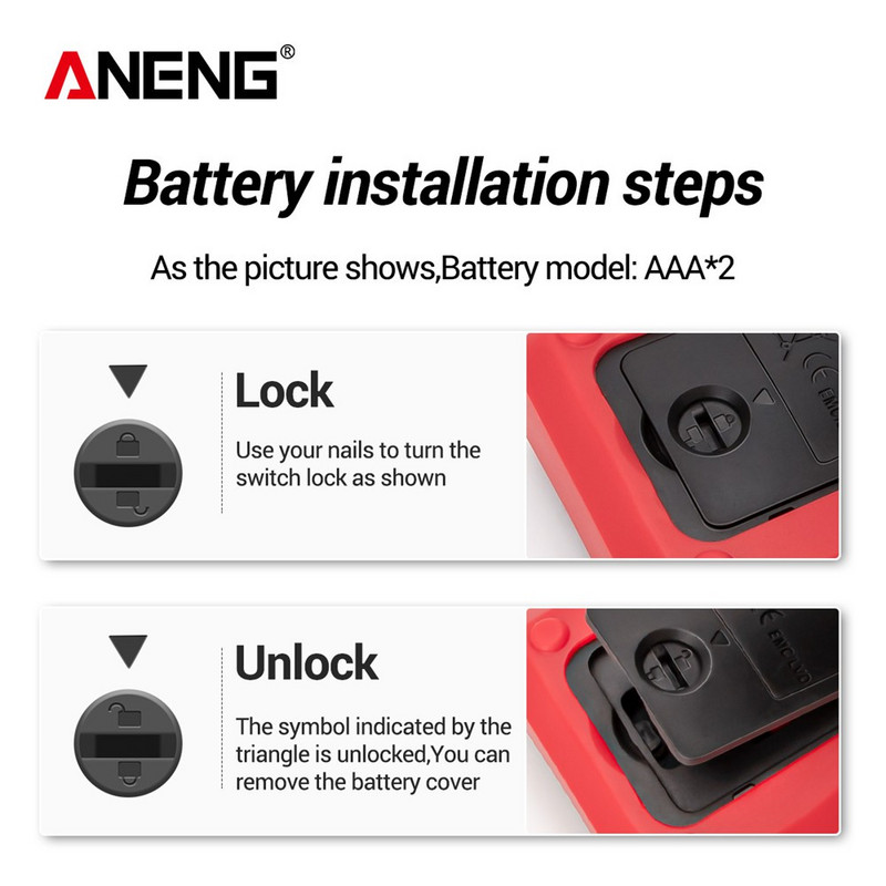 ANENG M118A digitális multimédiás mini-multiméter teszter automatikus azonosító mérő multiméter 6000 count true RM egyéb