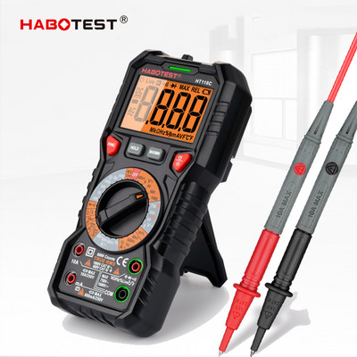 HABOTEST HT113 Multimetru Digital Profesional 600V uA mA AC DC Ohm Diodă Buzzer Capacitor Indicator Tensiune Tester Multimetro