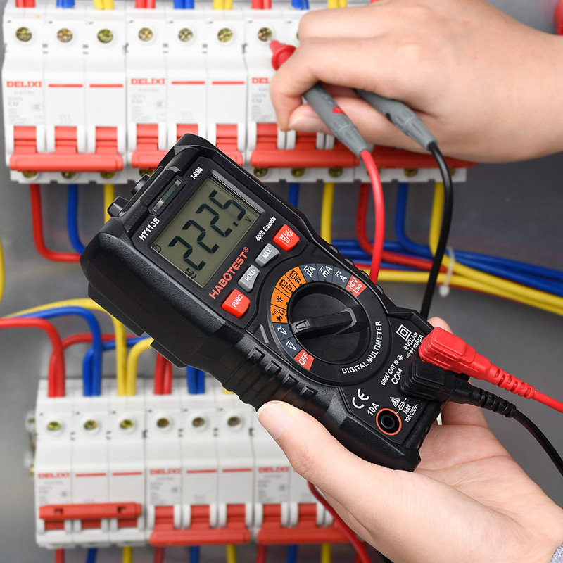 HABOTEST HT113 multiméter digitális professzionális 600V uA mA AC DC Ohm dióda hangjelző kondenzátor feszültség jelző multiméter teszter