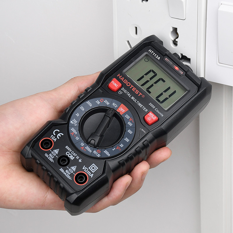 HABOTEST HT113 multiméter digitális professzionális 600V uA mA AC DC Ohm dióda hangjelző kondenzátor feszültség jelző multiméter teszter