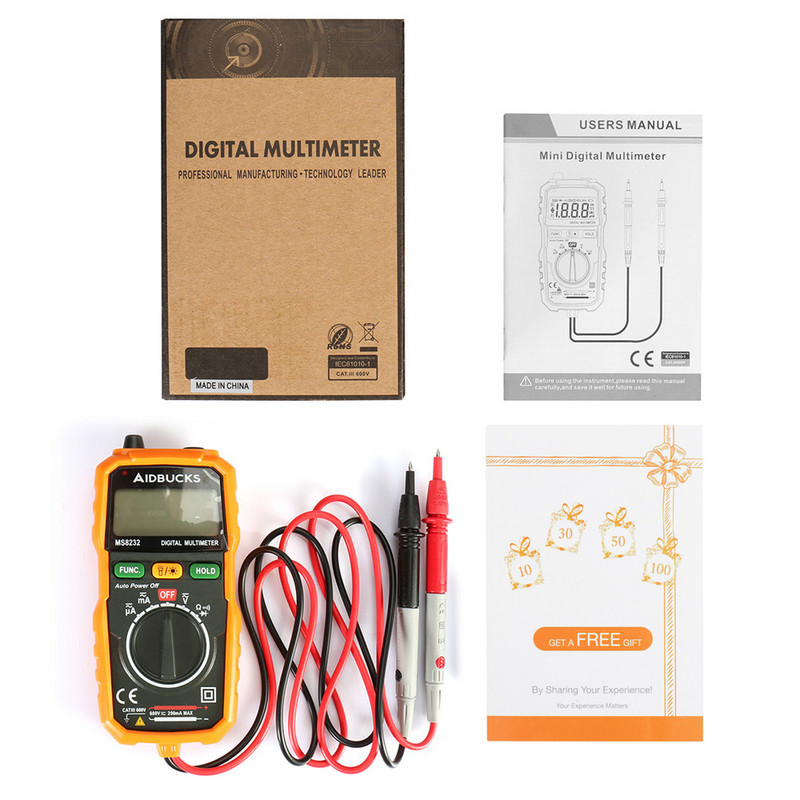 Digitális multiméter LCD háttérvilágítás Hordozható multiméter AC/DC ampermérő Voltmérő Ohmmérő Feszültségmérő Multiméter, mint az XL830L