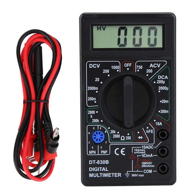 DT830B AC/DC LCD Multimetru digital 750/1000V Voltmetru Ampermetru Ohm Tester Contor portabil de înaltă siguranță Multimetru digital