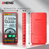 ANENG 616 Multimetru digital cu iluminare de fundal cu ecran mare 6000 de numărări Instrument multimetrou de curent AC DC, ultra subțire, inteligent