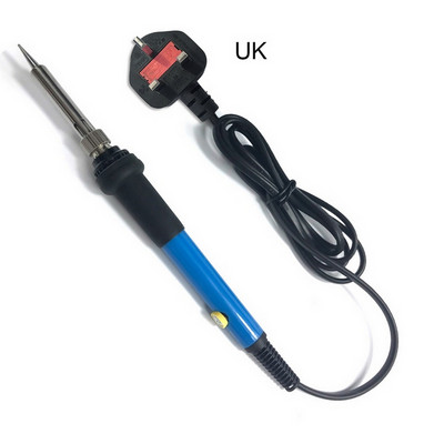 Regulējams 110/220V 60 W temperatūras elektriskais lodāmurs, kas ātri uzsilst mazo elektronisko ierīču metināšanas rīkam ASV/ES/UK/AU