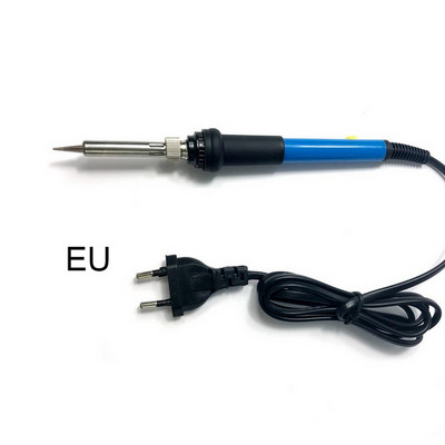 Regulējams 110/220V 60 W temperatūras elektriskais lodāmurs, kas ātri uzsilst mazo elektronisko ierīču metināšanas rīkam ASV/ES/UK/AU