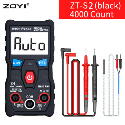 Multimetrul digital ZOYI S1/2/3 tester autoranging True rms automotriz Mmultimetro cu NCV LCD iluminare din spate Lanterna ca RM403B