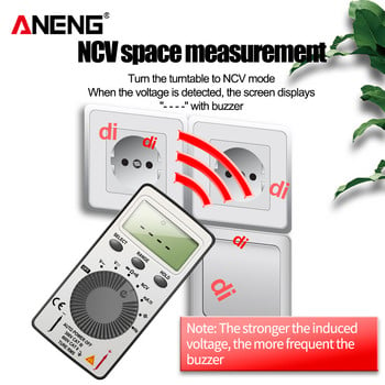 ANENG Mini Digital Multimeter Test Leads Tester DC/AC τάσης ρεύματος Lcr Meter Pocket Professional Testers with Test Lead