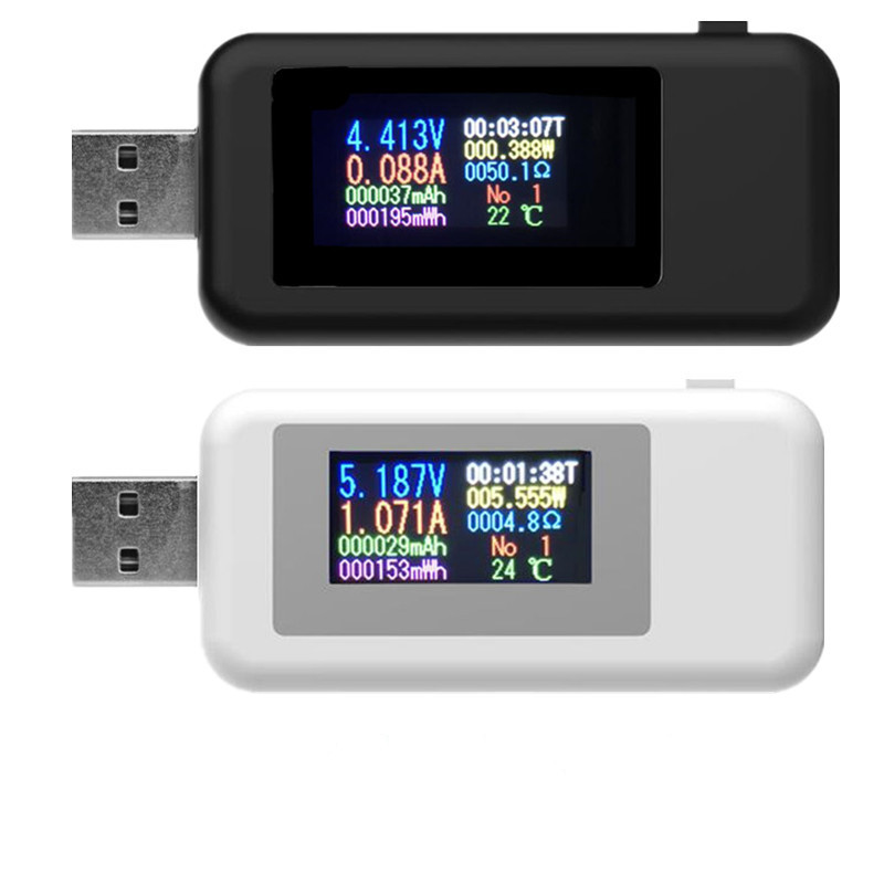 Tester 10 în 1 DC USB Curent 4-30V Contor de tensiune Ampermetru de sincronizare Monitor digital Indicator de întrerupere a puterii Încărcător de bancă