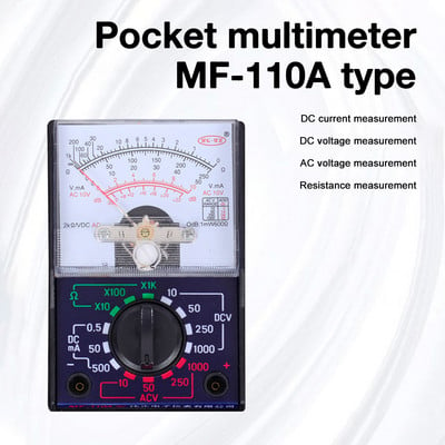 1 buc MF-110A Multimetru electric analogic Multitester Voltmetru portabil Ampermetru AC/DC Tensiune curent OHM Tester multimetru