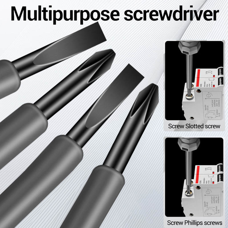 Elektriskā sprieguma testera pildspalva skrūvgriezis AC bezkontakta testa zīmulis voltmetrs jaudas detektors elektriskā skrūvgrieža indikators