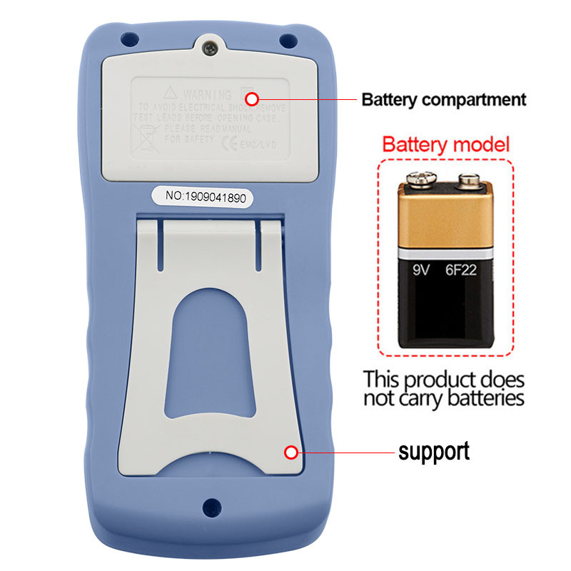 A830L LCD digitaalne multimeeter alalisvoolu vahelduvpinge dioodi sageduse multifunktsionaalse volti testeri test Voolu Voltmeeter Ampermeetri mõõtur