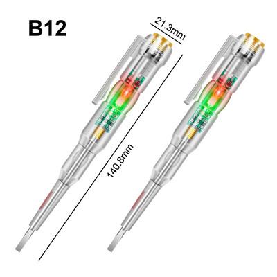 Tester inteligent de tensiune stilou AC Tester de inducție fără contact Creion Voltmetru Detector de putere Indicator șurubelniță electrică