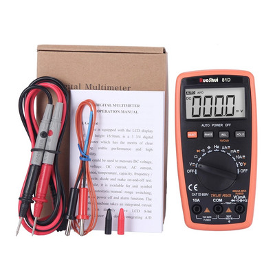 RuoShui 81D Mini Ψηφιακό Πολύμετρο 3999 Μετρά True RMS Θερμοκρασία Χωρητικότητα Συχνότητα Δοκιμαστής διόδων Auto Range Multimetro