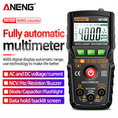 ANENG M108 Mini digitális multiméter 4000 számlál érintés nélküli AC/DC áram feszültségvizsgáló ellenállás-kapacitásmérő