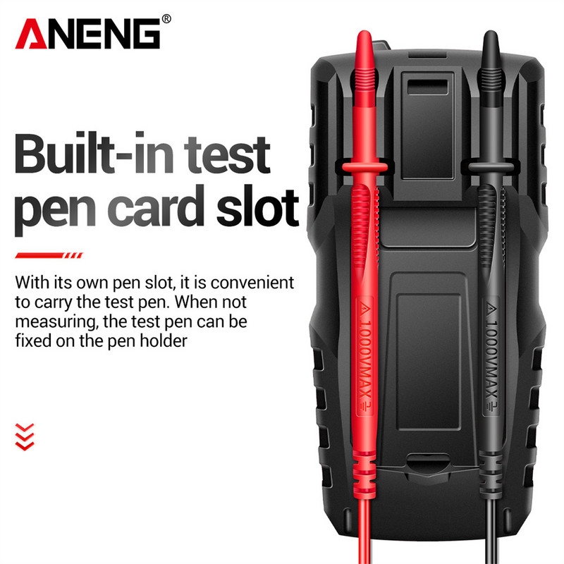 ANENG M108 Mini digitális multiméter 4000 számlál érintés nélküli AC/DC áram feszültségvizsgáló ellenállás-kapacitásmérő