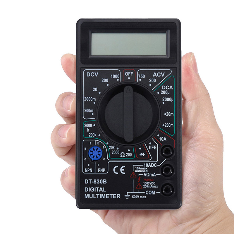 Ψηφιακό πολύμετρο AC/DC LCD 750/1000V Voltmeter Αμπερόμετρο Ohm Tester Υψηλής ασφάλειας Μετρητής χειρός Ψηφιακό πολύμετρο για μετρητές