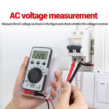 ANENG AN101 Мини цифров мултицет мултиметро тестер DC/AC напрежение Ток lcr метър джобни професионални тестери с тестов проводник