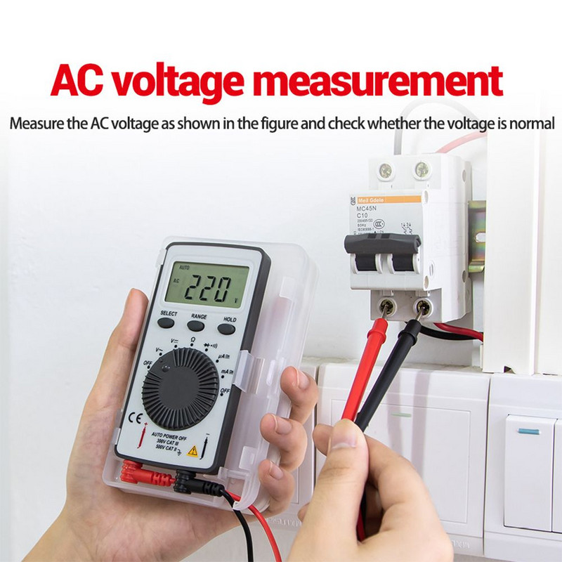 ANENG AN101 Mini digitaalne multimeeter, multimeetri tester alalis-/vahelduvpinge voolu lcr-mõõturi tasku professionaalsed testrid koos testjuhtmega
