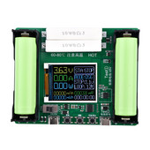 C típusú LCD-kijelző 18650 lítium akkumulátor kapacitás teszter MAh MWh digitális akkumulátor teljesítmény érzékelő modul 18650 akkumulátor teszter