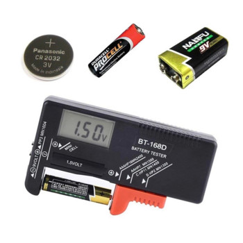 BT168D BT168 Pro Ψηφιακός ελεγκτής χωρητικότητας μπαταρίας Έλεγχος LCD για 9V 1,5V AA AAA Cell CD Batteries Tester Volt Checker BT-168