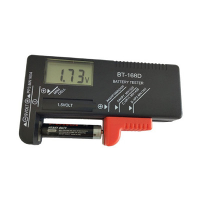 BT168D BT168 Pro digitális akkumulátorkapacitás-vizsgáló LCD-ellenőrző 9V 1,5V AA AAA cellás CD-elemek tesztelő feszültségellenőrző BT-168