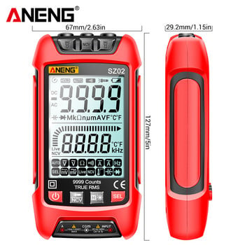 ANENG Smart Digital Multimeter 6000/9999 Μετρά True RMS Auto Electrical Capacitance Meter Αντίσταση θερμοκρασίας Transistor Testers