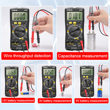 ANENG SZ08 Цифров мултицет Професионален мултицет Автоматичен волтметър AC DC 220V Съпротивление Ръчни тестери Multimetro мултиметри